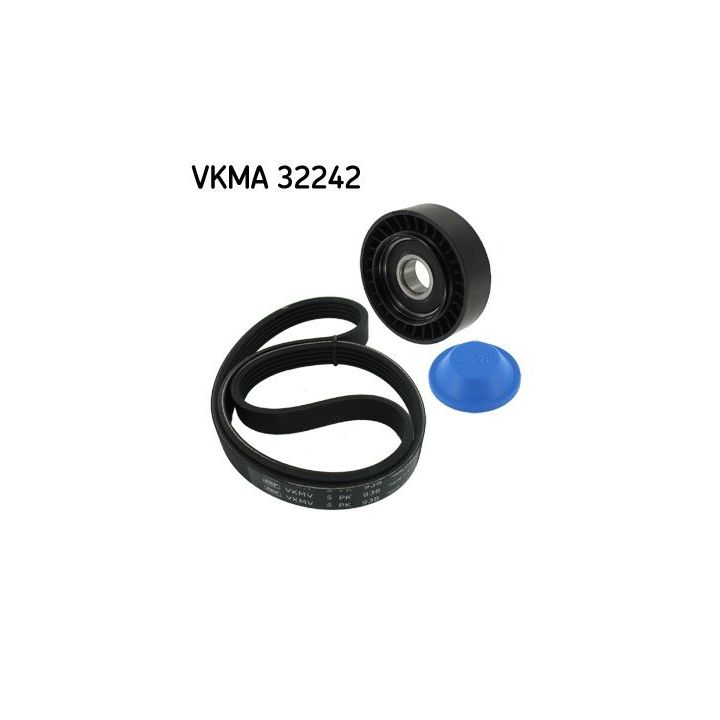 V formos rumbuotas diržas, komplektas SKF VKMA 32242