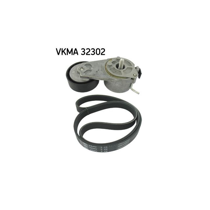 V formos rumbuotas diržas, komplektas SKF VKMA 32302
