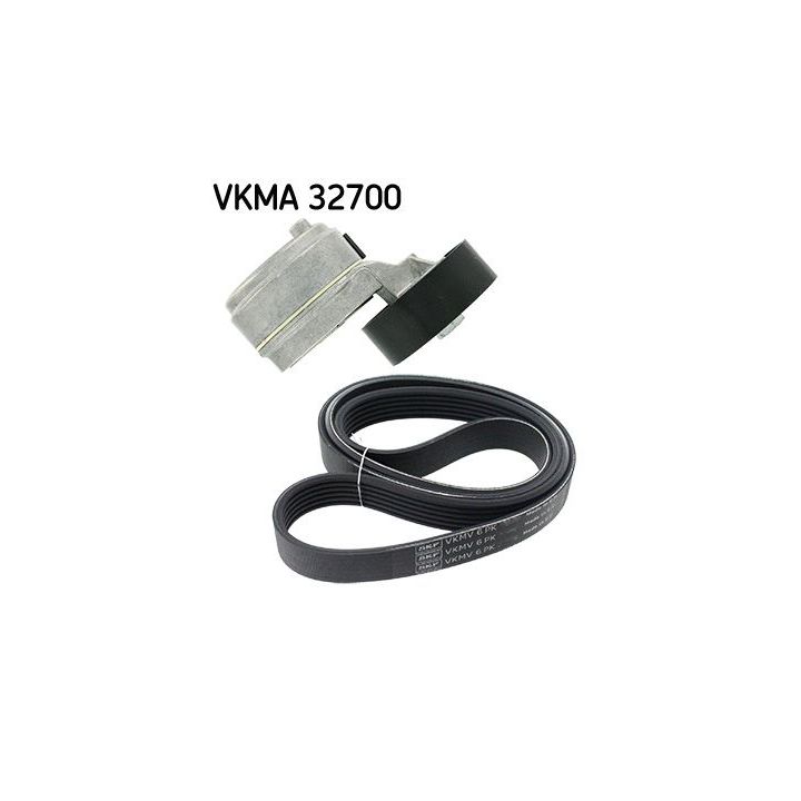 V formos rumbuotas diržas, komplektas SKF VKMA 32700