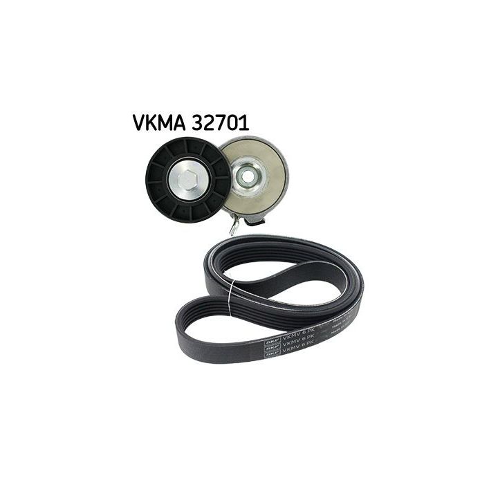 V formos rumbuotas diržas, komplektas SKF VKMA 32701