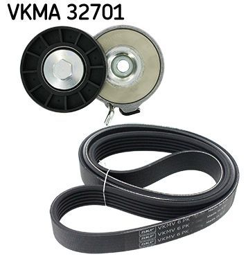 V formos rumbuotas diržas, komplektas SKF VKMA 32701