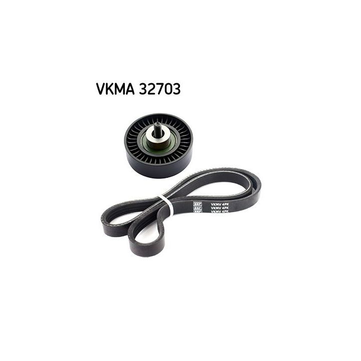 V formos rumbuotas diržas, komplektas SKF VKMA 32703