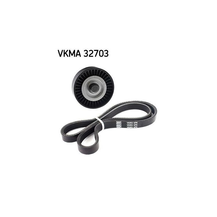 V formos rumbuotas diržas, komplektas SKF VKMA 32703