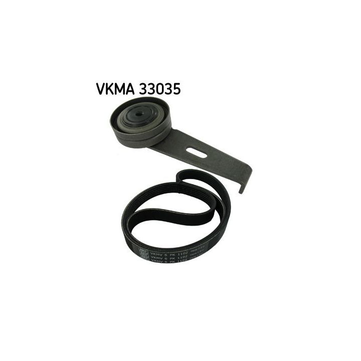 V formos rumbuotas diržas, komplektas SKF VKMA 33035