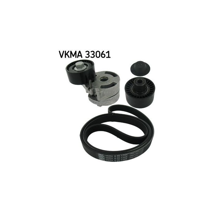 V formos rumbuotas diržas, komplektas SKF VKMA 33061