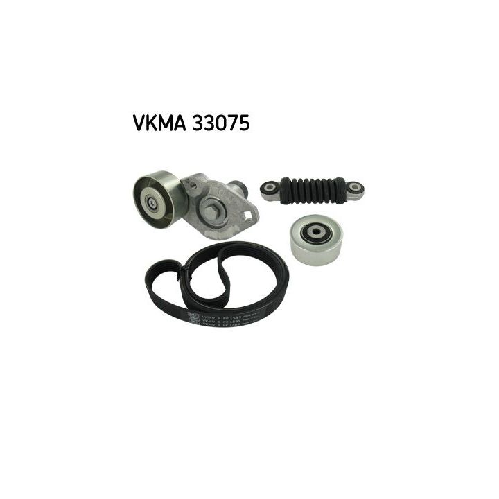 V formos rumbuotas diržas, komplektas SKF VKMA 33075