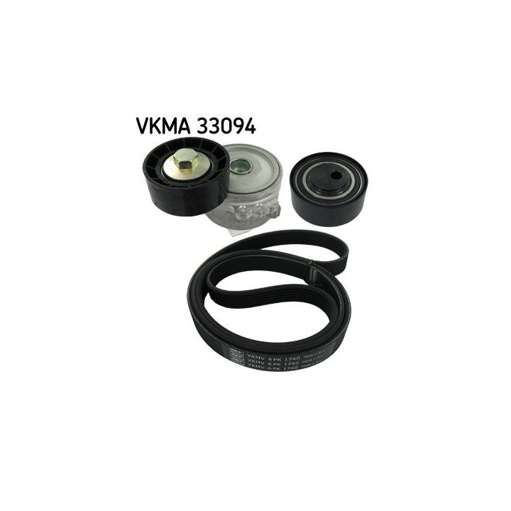 V formos rumbuotas diržas, komplektas SKF VKMA 33094