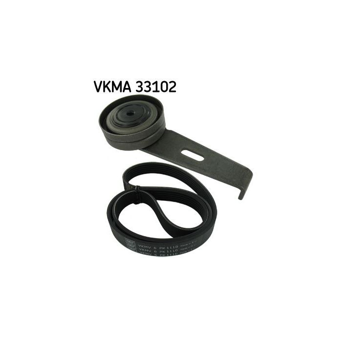V formos rumbuotas diržas, komplektas SKF VKMA 33102