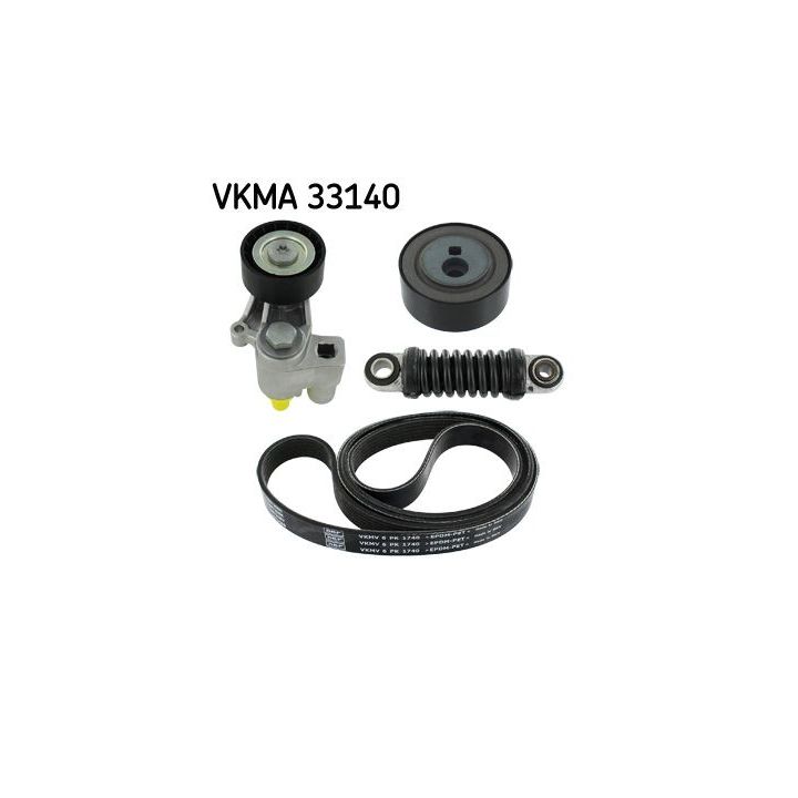 V formos rumbuotas diržas, komplektas SKF VKMA 33140