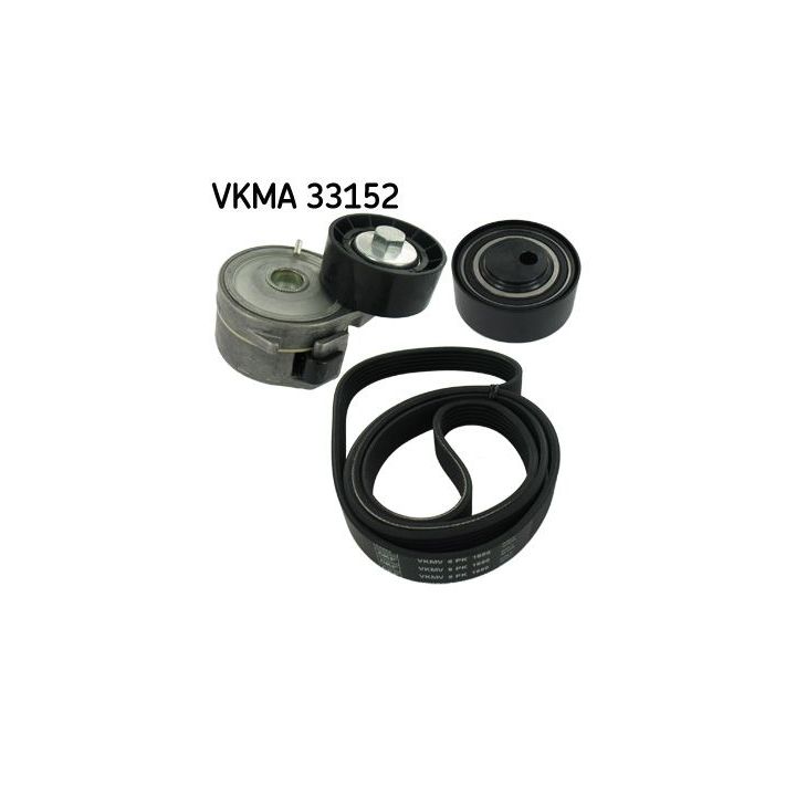V formos rumbuotas diržas, komplektas SKF VKMA 33152