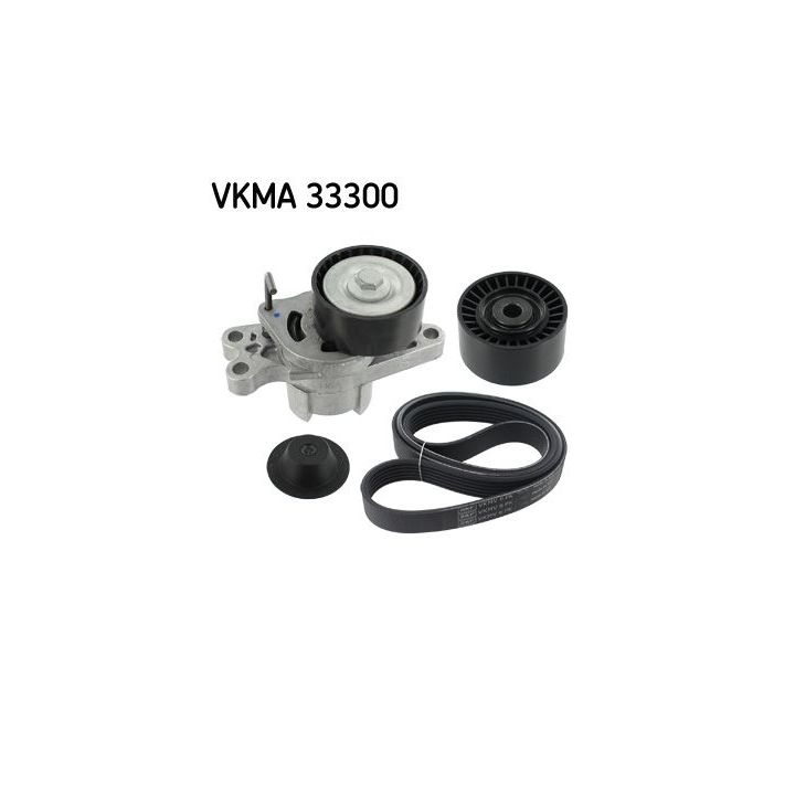 V formos rumbuotas diržas, komplektas SKF VKMA 33300