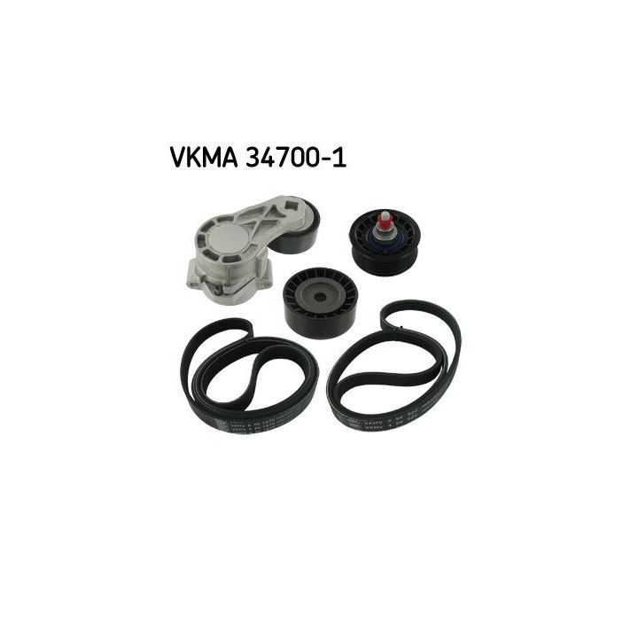 V formos rumbuotas diržas, komplektas SKF VKMA 34700-1