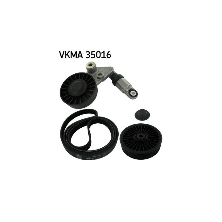 V formos rumbuotas diržas, komplektas SKF VKMA 35016
