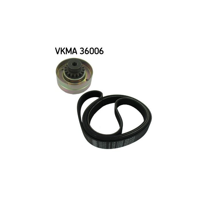 V formos rumbuotas diržas, komplektas SKF VKMA 36006
