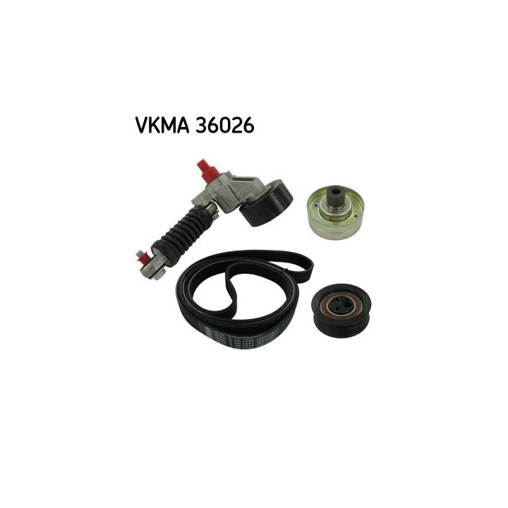 V formos rumbuotas diržas, komplektas SKF VKMA 36026