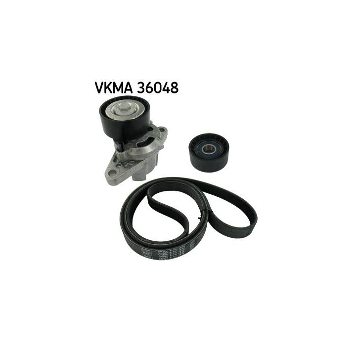 V formos rumbuotas diržas, komplektas SKF VKMA 36048