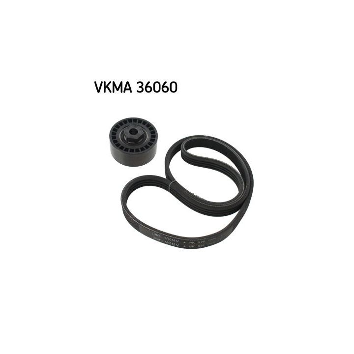 V formos rumbuotas diržas, komplektas SKF VKMA 36060