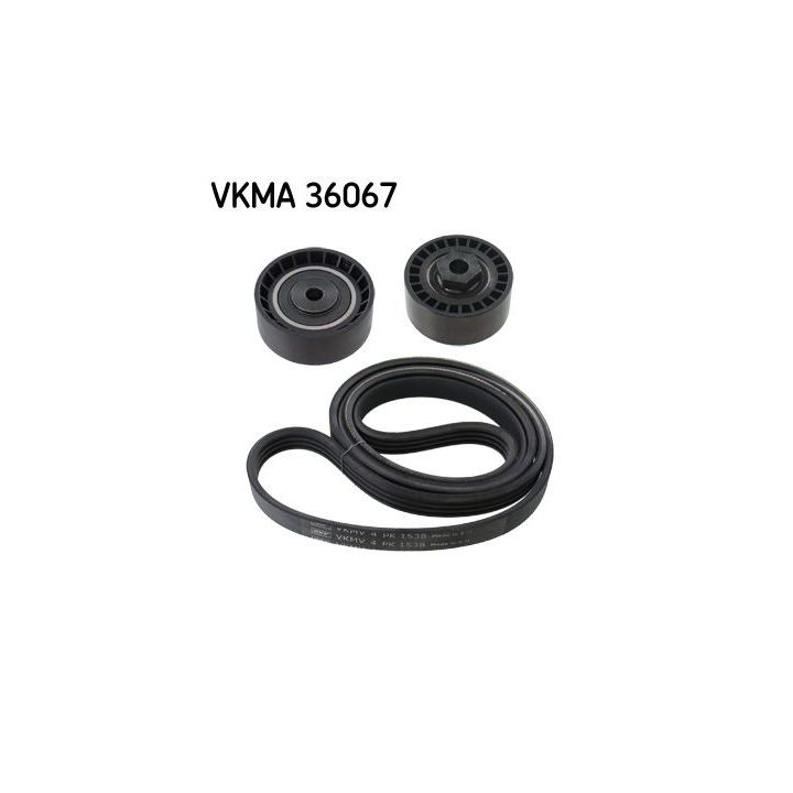 V formos rumbuotas diržas, komplektas SKF VKMA 36067