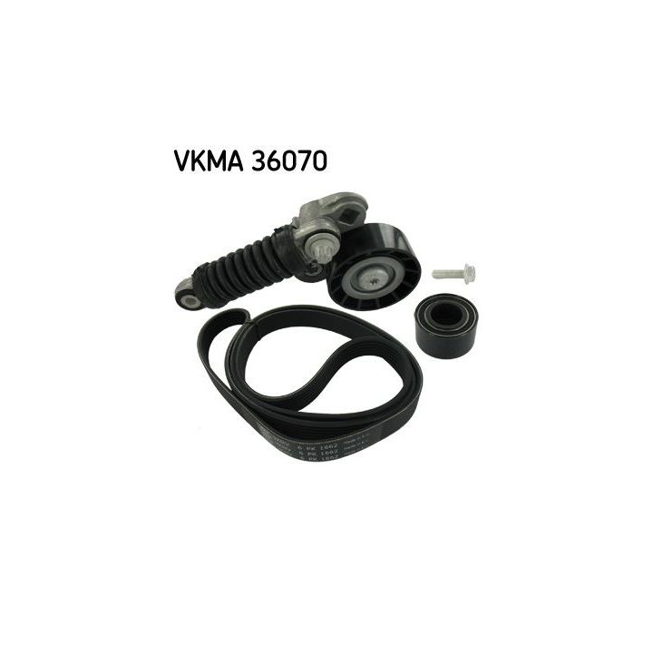 V formos rumbuotas diržas, komplektas SKF VKMA 36070