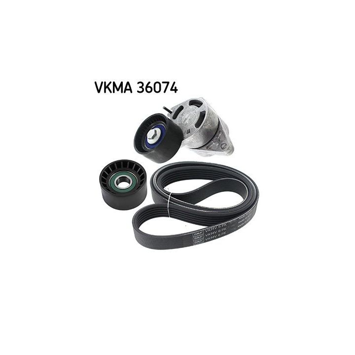 V formos rumbuotas diržas, komplektas SKF VKMA 36074