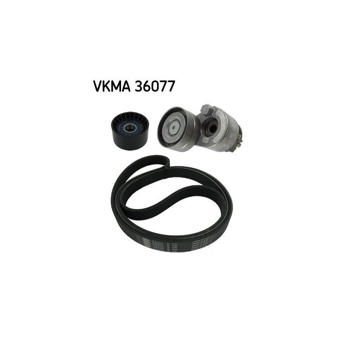 V formos rumbuotas diržas, komplektas SKF VKMA 36077