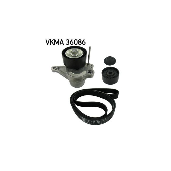 V formos rumbuotas diržas, komplektas SKF VKMA 36086