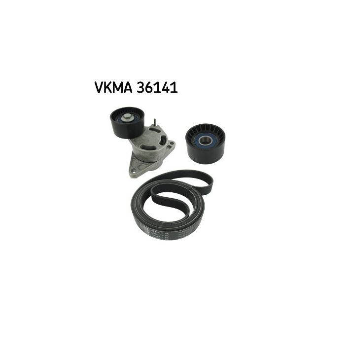 V formos rumbuotas diržas, komplektas SKF VKMA 36141
