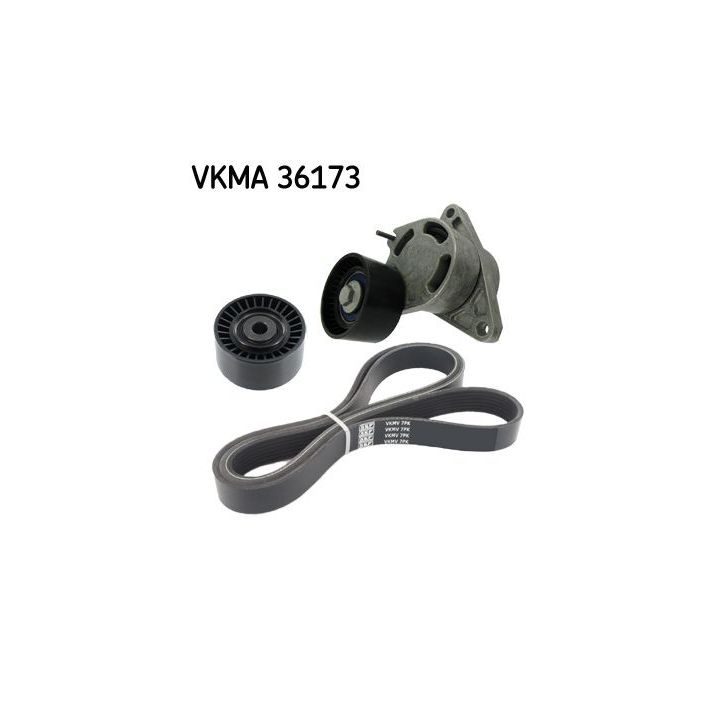 V formos rumbuotas diržas, komplektas SKF VKMA 36173