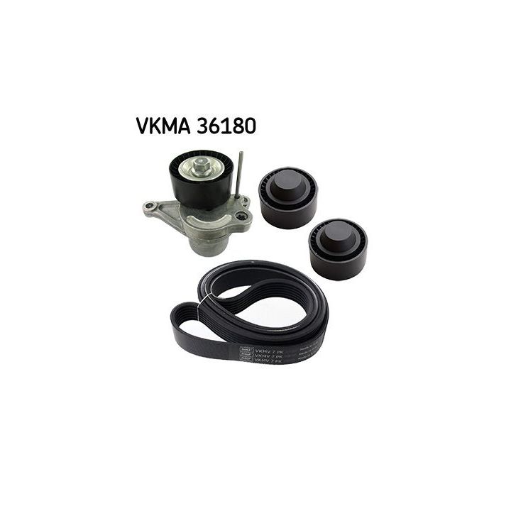 V formos rumbuotas diržas, komplektas SKF VKMA 36180