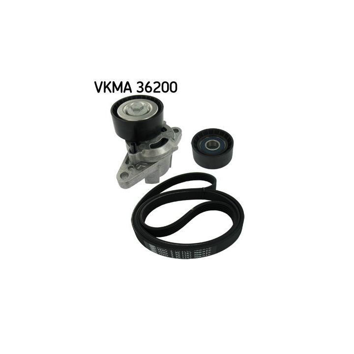 V formos rumbuotas diržas, komplektas SKF VKMA 36200