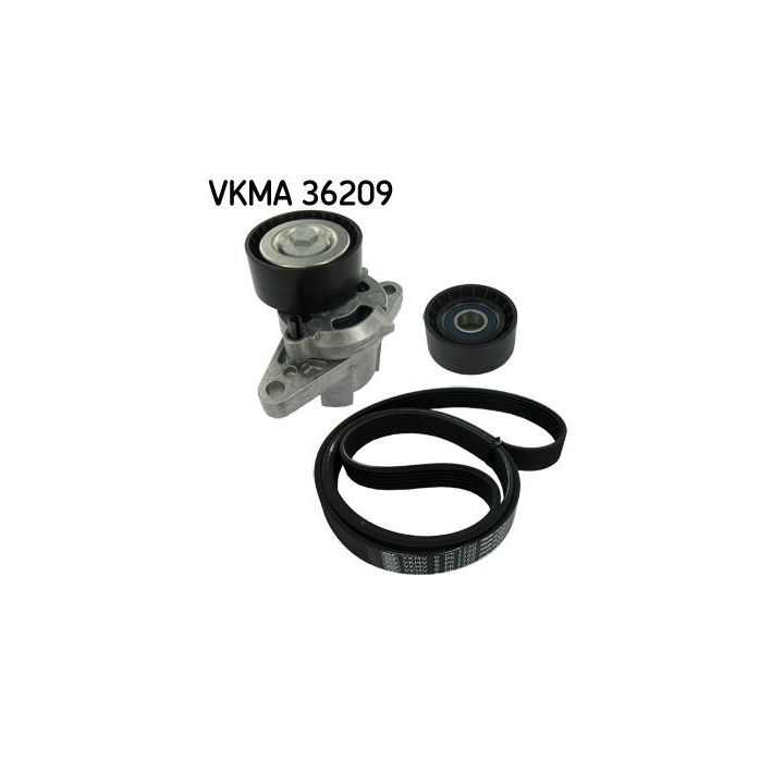V formos rumbuotas diržas, komplektas SKF VKMA 36209