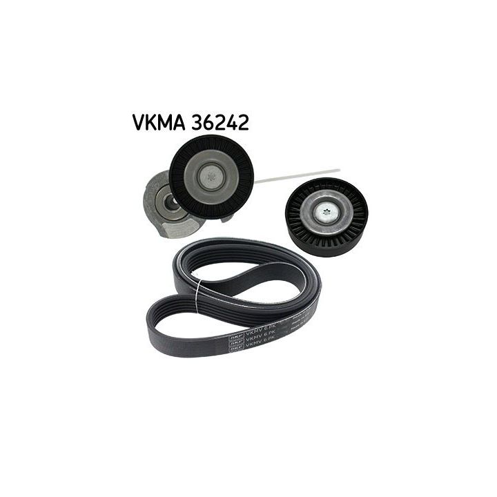 V formos rumbuotas diržas, komplektas SKF VKMA 36242