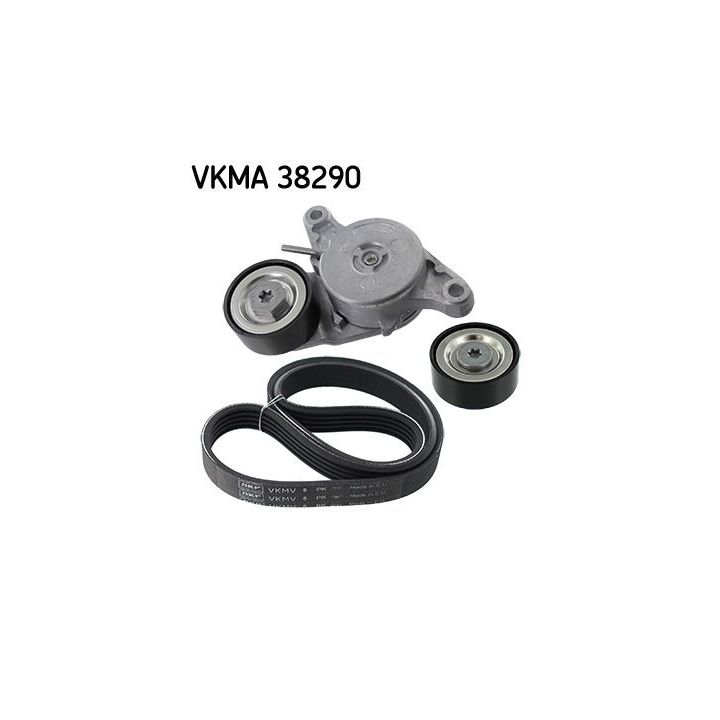 V formos rumbuotas diržas, komplektas SKF VKMA 38290
