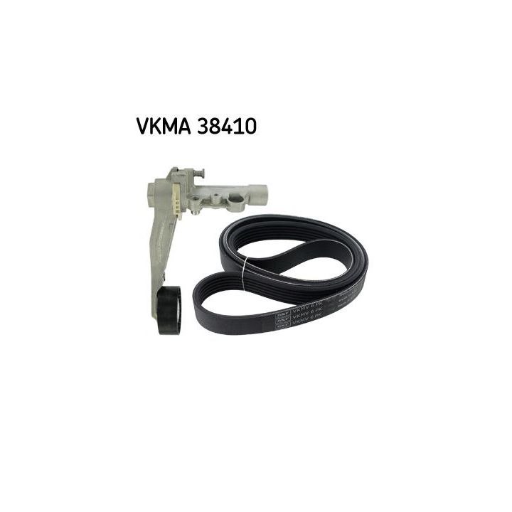 V formos rumbuotas diržas, komplektas SKF VKMA 38410