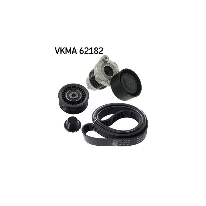 V formos rumbuotas diržas, komplektas SKF VKMA 62182