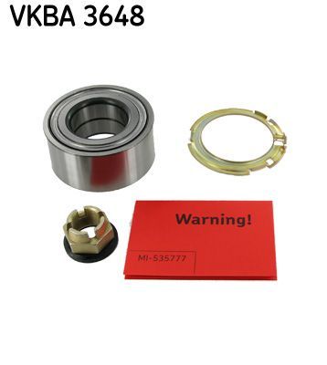 Rato guolio komplektas SKF VKBA 3648