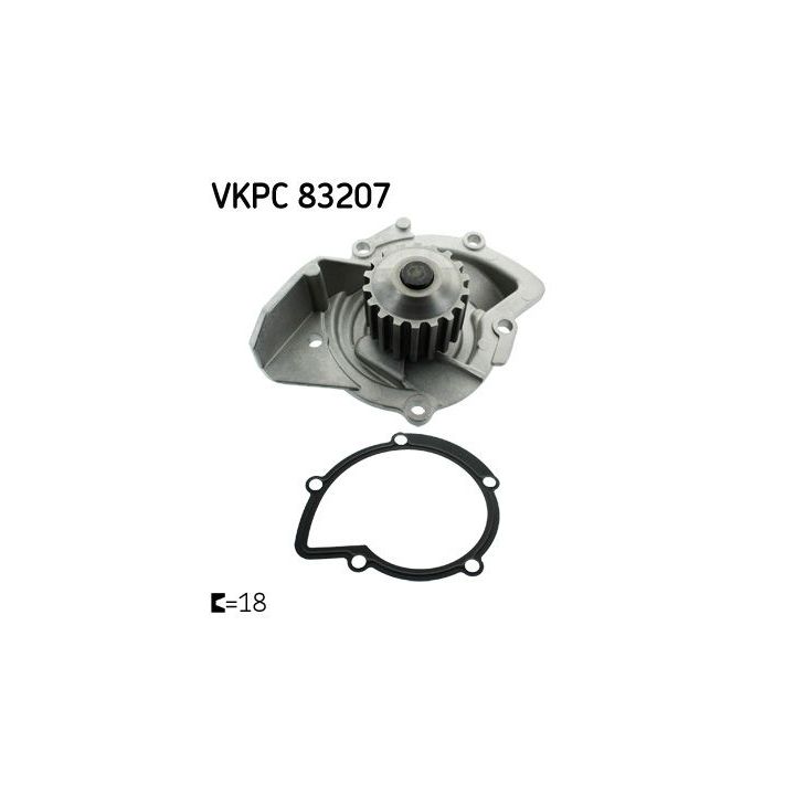 Vandens siurblys, variklio aušinimas SKF VKPC 83207
