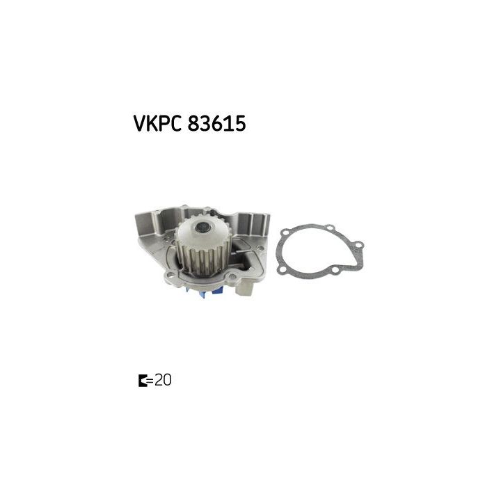 Vandens siurblys, variklio aušinimas SKF VKPC 83615