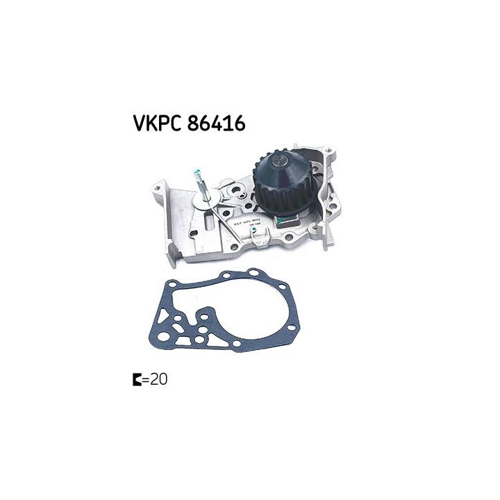 Vandens siurblys, variklio aušinimas SKF VKPC 86416
