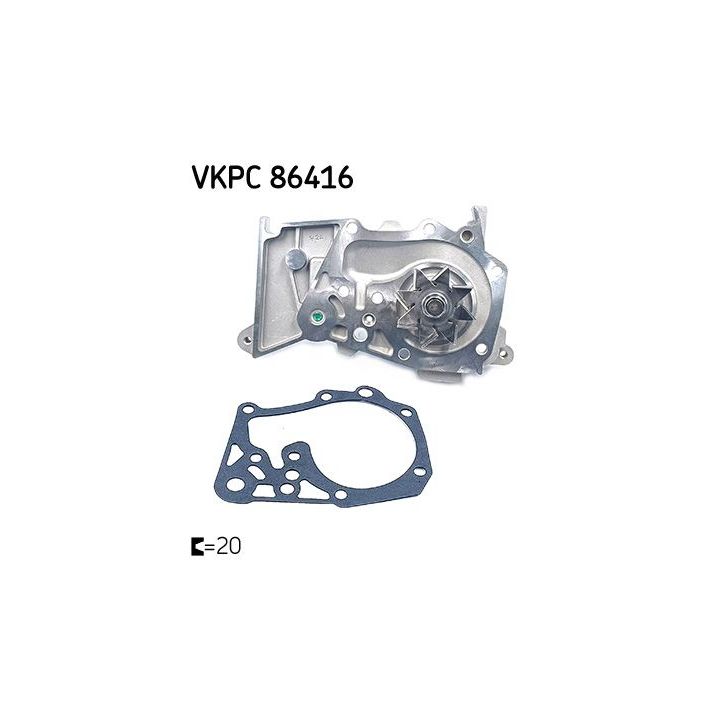 Vandens siurblys, variklio aušinimas SKF VKPC 86416