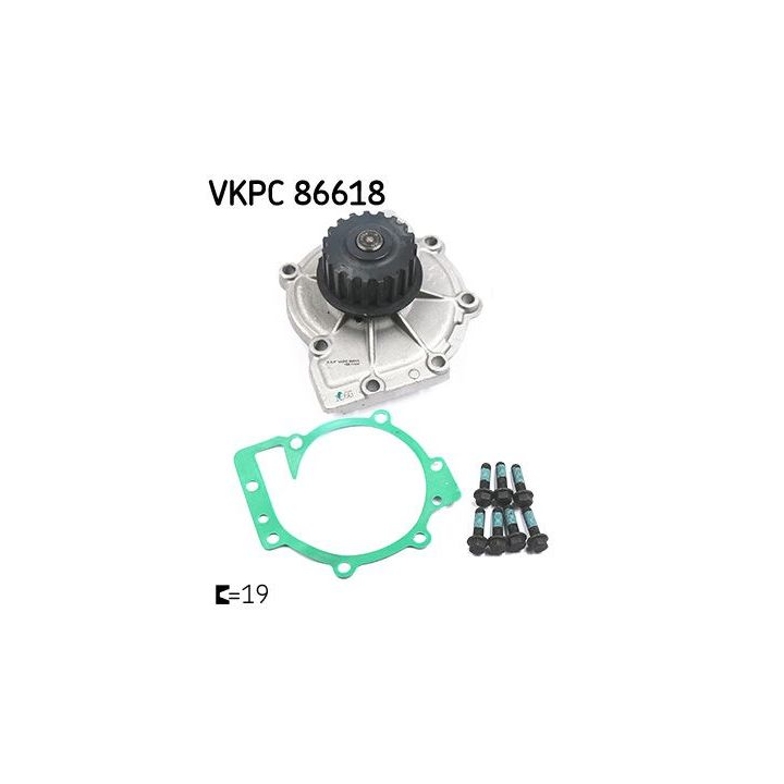 Vandens siurblys, variklio aušinimas SKF VKPC 86618