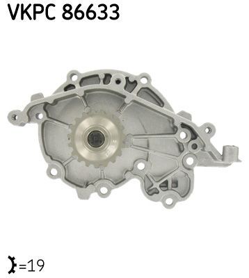 Vandens siurblys, variklio aušinimas SKF VKPC 86633