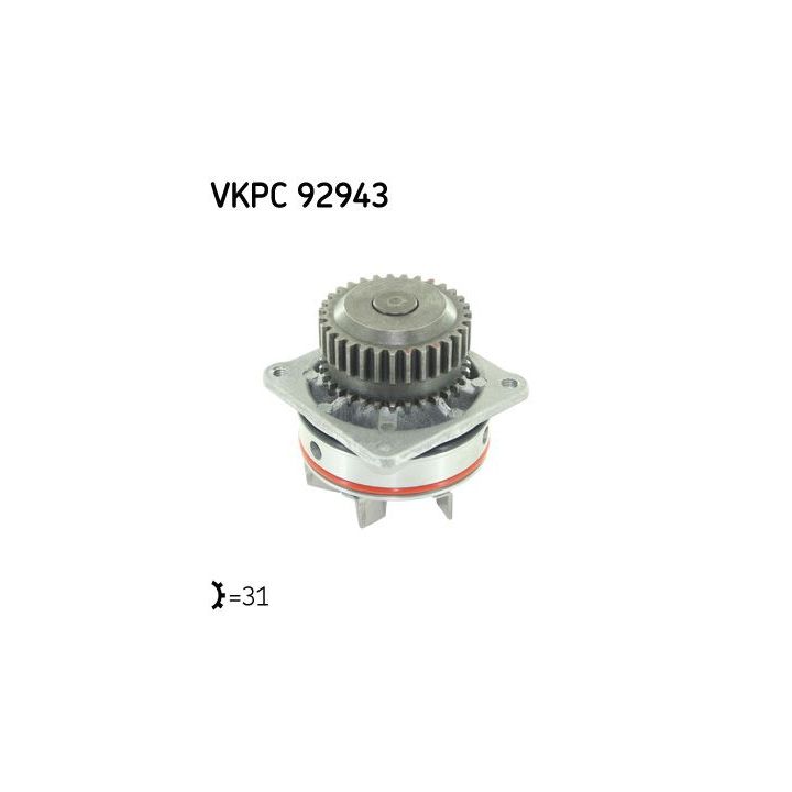 Vandens siurblys, variklio aušinimas SKF VKPC 92943