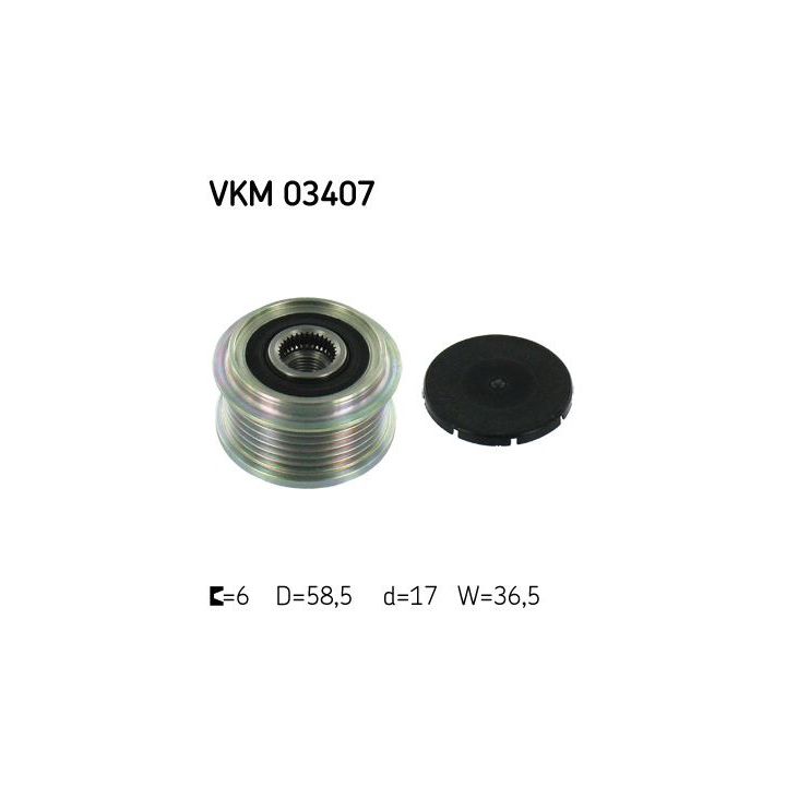 Laisvos eigos sankaba, kint. sr. generatorius SKF VKM 03407