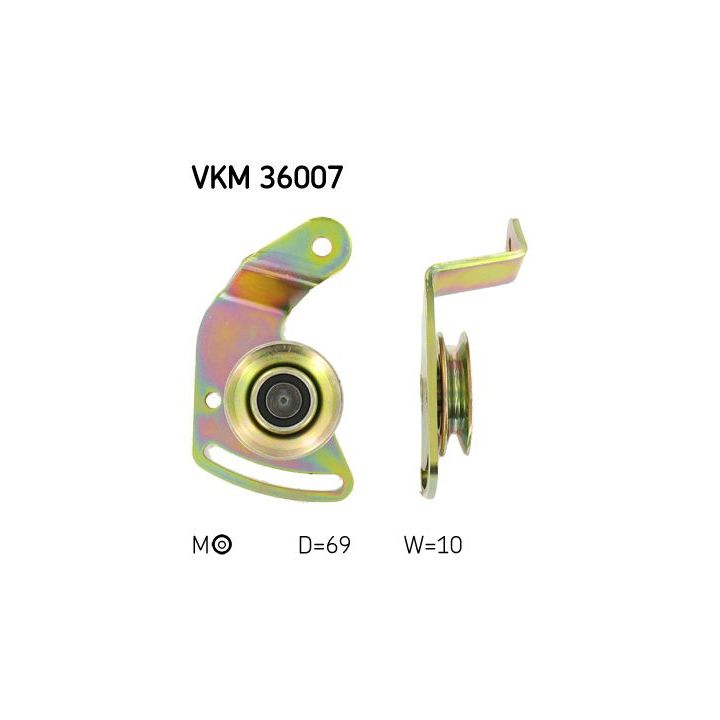 įtempiklio skriemulys, V formos diržas SKF VKM 36007