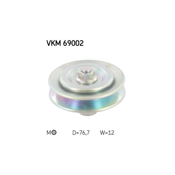 įtempiklio skriemulys, V formos diržas SKF VKM 69002