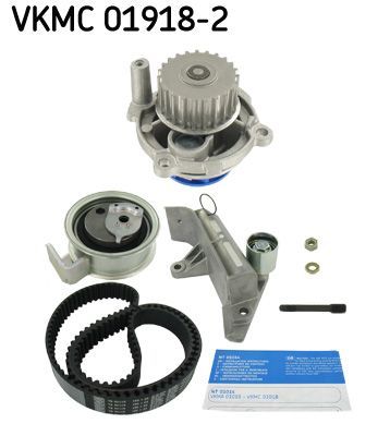 Vandens siurblio ir paskirstymo diržo komplektas SKF VKMC 01918-2