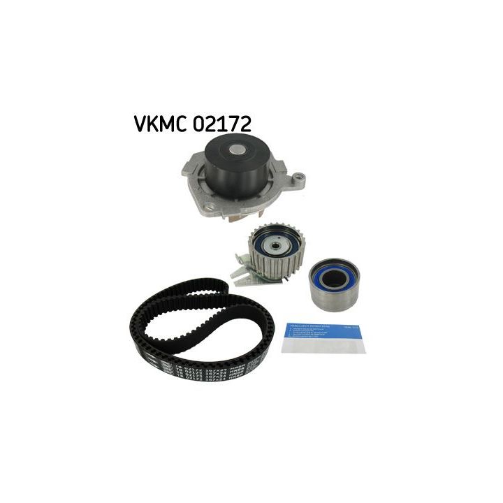 Vandens siurblio ir paskirstymo diržo komplektas SKF VKMC 02172