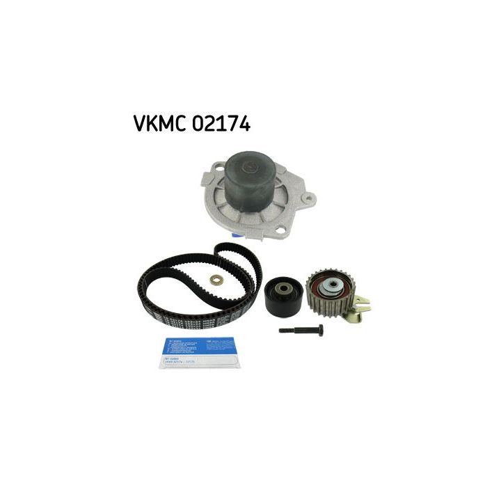 Vandens siurblio ir paskirstymo diržo komplektas SKF VKMC 02174