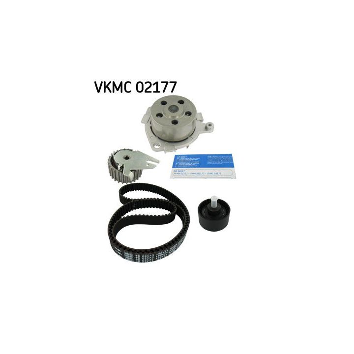 Vandens siurblio ir paskirstymo diržo komplektas SKF VKMC 02177
